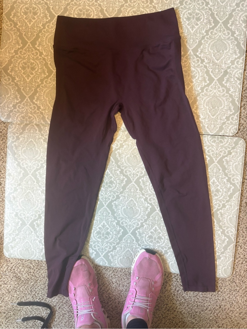 Fabletics High-Waist Leggings - Deep Plum